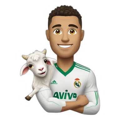 Ronaldo snd a goat sticker