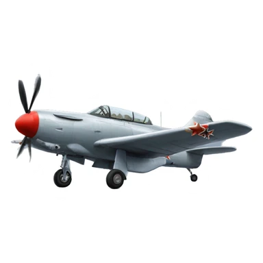 Realistic Yak-3 fighter plane sticker