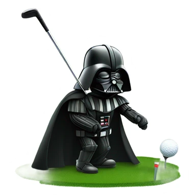 Darth Vader golfing sticker