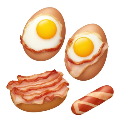 Eggs with bacon and sausage sticker