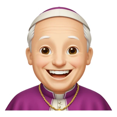 Pope Leo  laughing sticker