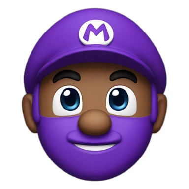 super mario with purple cap sticker