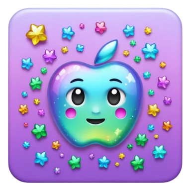 Glitter fatal touch sticker