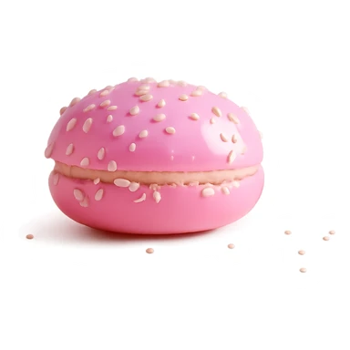 Remove the background, keep the pink bonbon on a transparent background. sticker