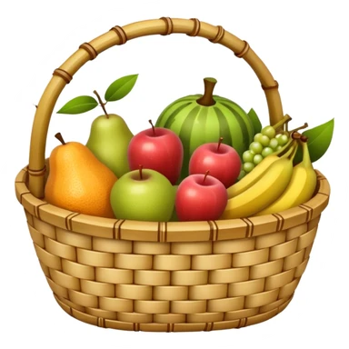  bamboo-basket fruit sticker