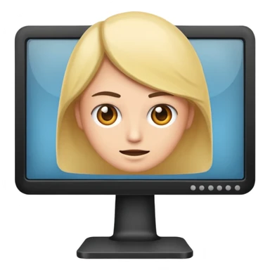 personas debatiendo revisando un monitor grande sticker