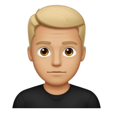 An arrogant guy in a black t-shirt  sticker