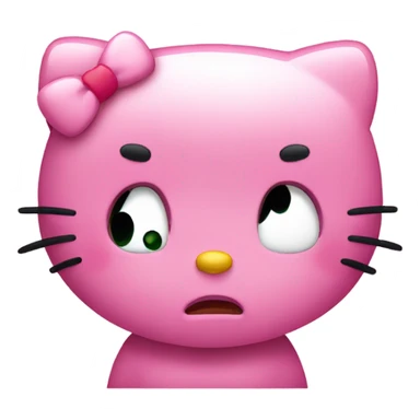 hello kitty sad sticker