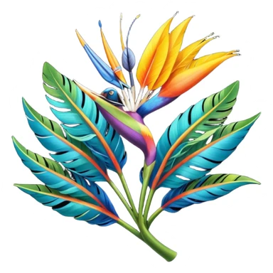 Hyperrealistic, insane detail,8k, still life, colorful, layered feathers, isolated Wilson’s Bird-of-Paradise.  No emoji icons, no emoji faces, no human figures. sticker