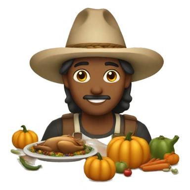 First Mexican thanksgiving  sticker