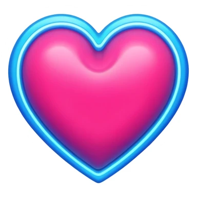 Blue Light Heart sticker