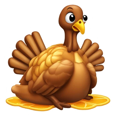 Fat turkey basted sticker