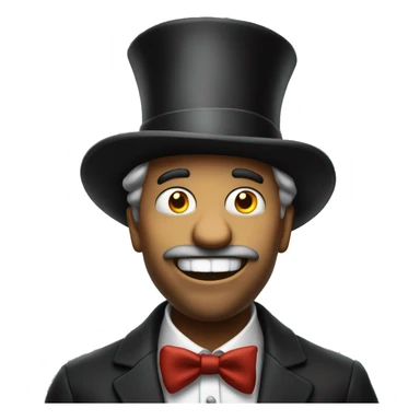 crazy lunatic with tophat sticker