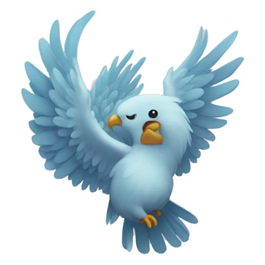 Corazón con alas  sticker