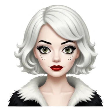 emma stone as Cruella sticker