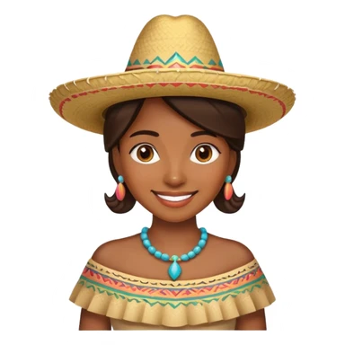 Woman wearing sombarro sticker