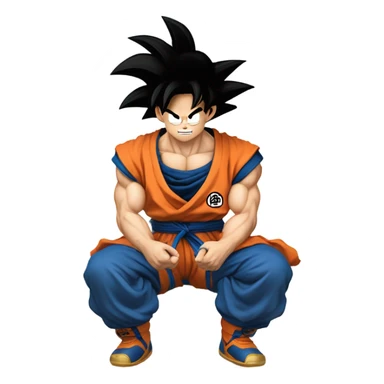 Goku on nimbus cloud sticker