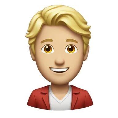 Blonde guy winning at blackjack  sticker