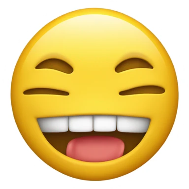 Yellow face emoji biting lip  sticker