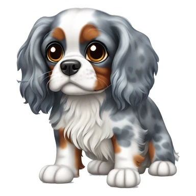 cavalier king charles spaniel blue merle sticker