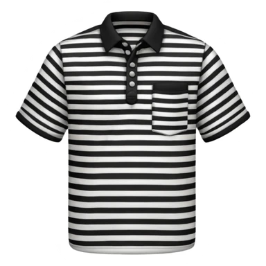 black and white striped shirt, just the shirt sticker