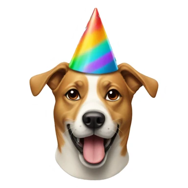 Dog with Partyhat sticker
