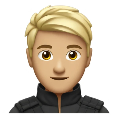 Ninja with a low taper fade sticker