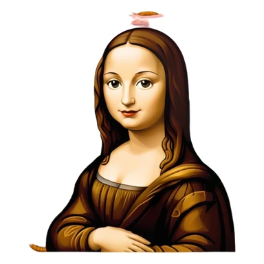 pop art warhol style monalisa SPAM meat slop landscape  sticker