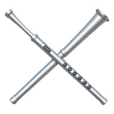 quiero una flauta travesera plateada sticker