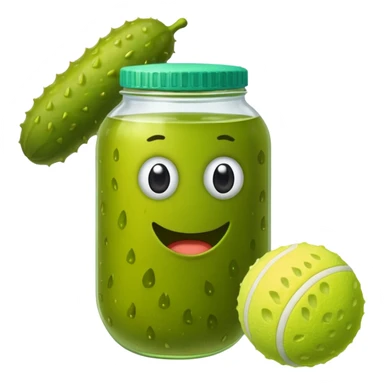 🥒+🎾 sticker