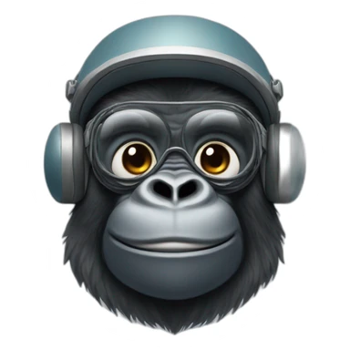 gorilla piloting a plane sticker