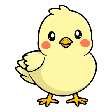Chick sticker