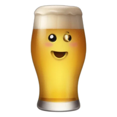 Chauve boit bière sticker