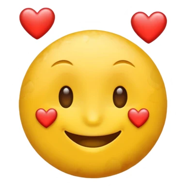 stoned emoji with hearts sticker