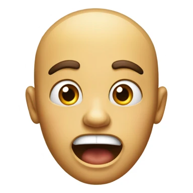 Very shocked face jaw to the floor ￼ sticker