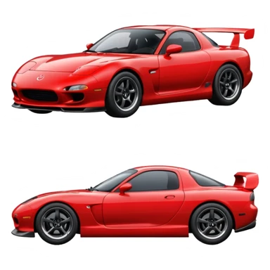 Mazda RX-7 best view sticker