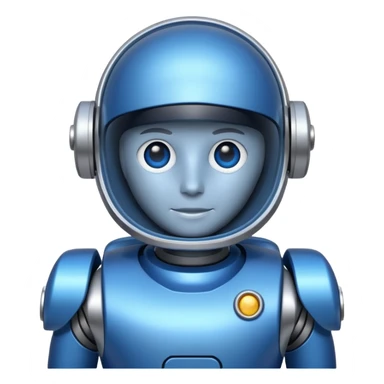 blue astrobot copilot sticker