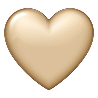 Beige shining heart  sticker