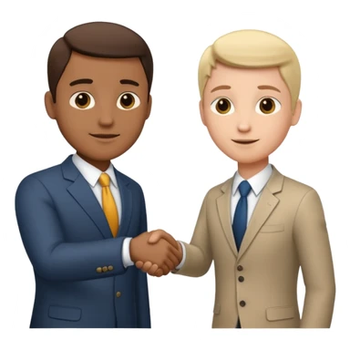 business handshake sticker