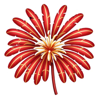 red fireworks sticker