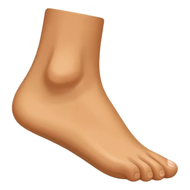 side view of a foot sticker