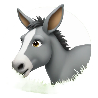Donkey watching football  sticker