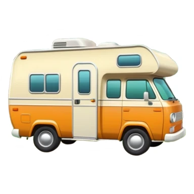 camping car parked in a forest sticker