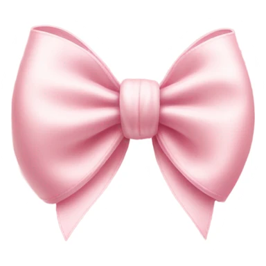 light pink bow on light pink bow with pearl  sticker