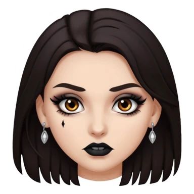 Treacherous brunette woman  sticker