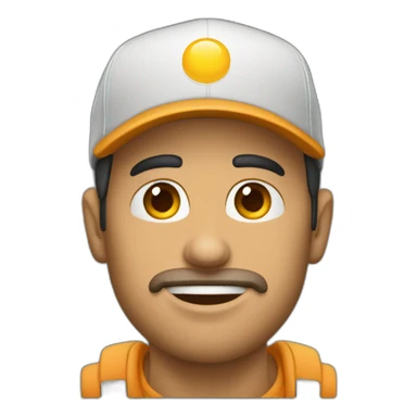 Hombre con gorra y capucha  sticker