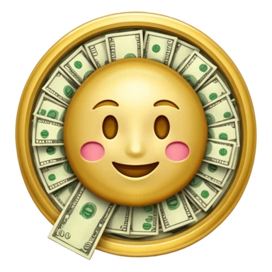 emoji with a money spread sticker
