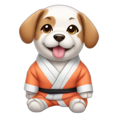 Puppy in sushi suit sticker