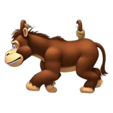  DONKEY KONG ON THE ROPE sticker