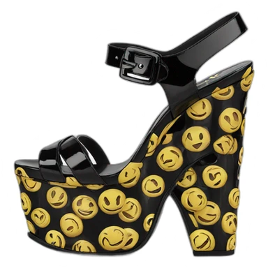 Ysl TRIBUTE PLATFORM SANDAL PATENT LEATHER sticker